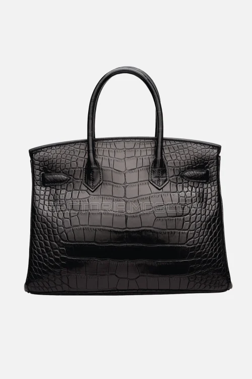 Hermes Birkin 30 Matte Alligator Black PHW