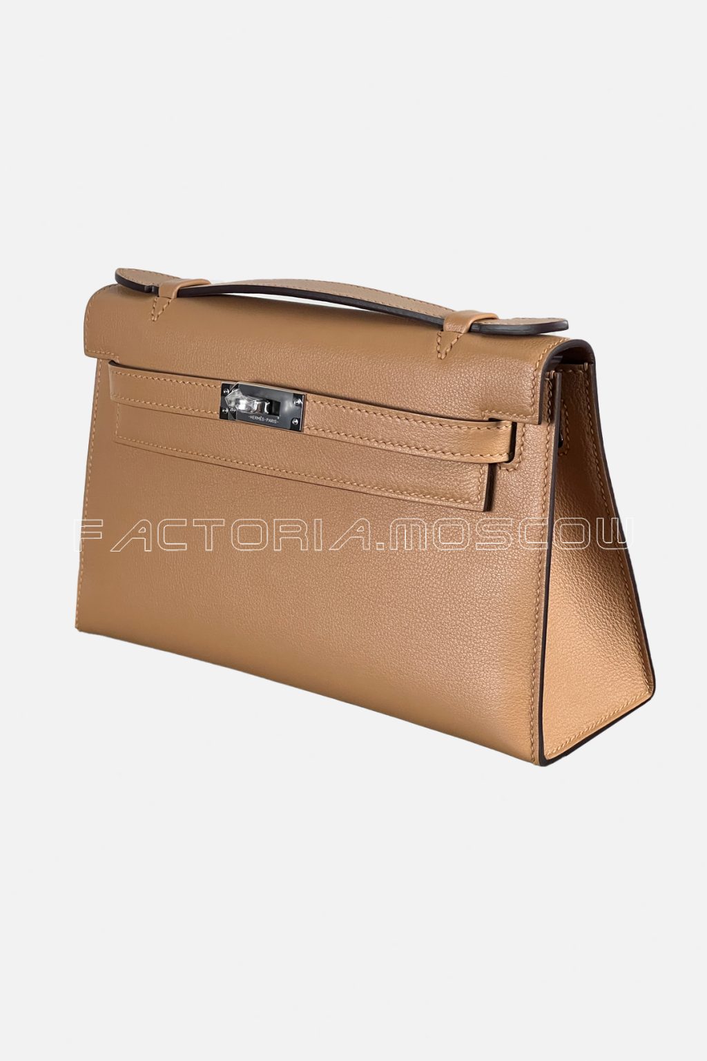 Hermes Kelly Pochette Swift Colour Beige De Weimar PHW