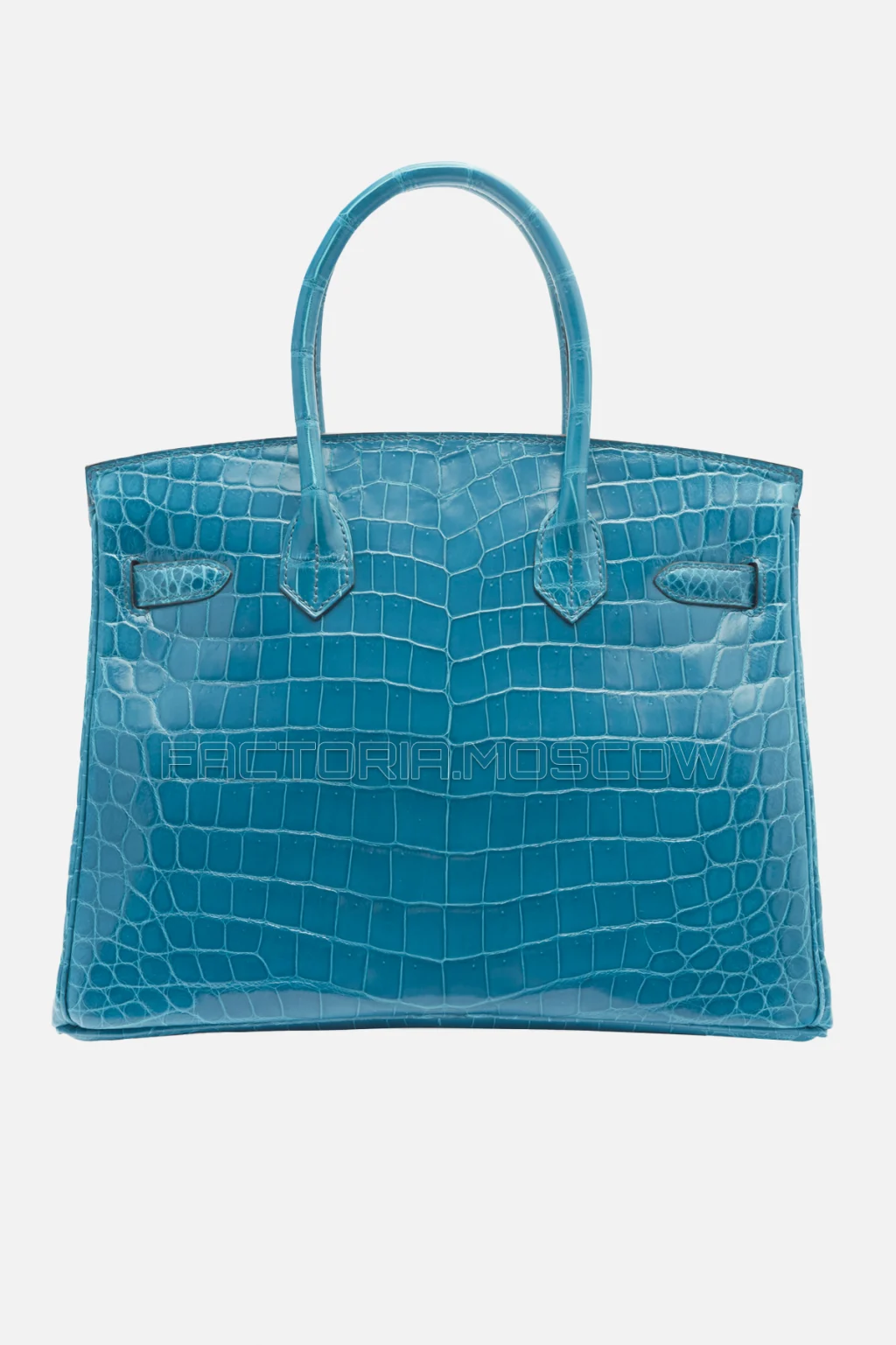 Hermes Birkin 30 Shiny Bleu Izmir Niloticus Crocodile PHW