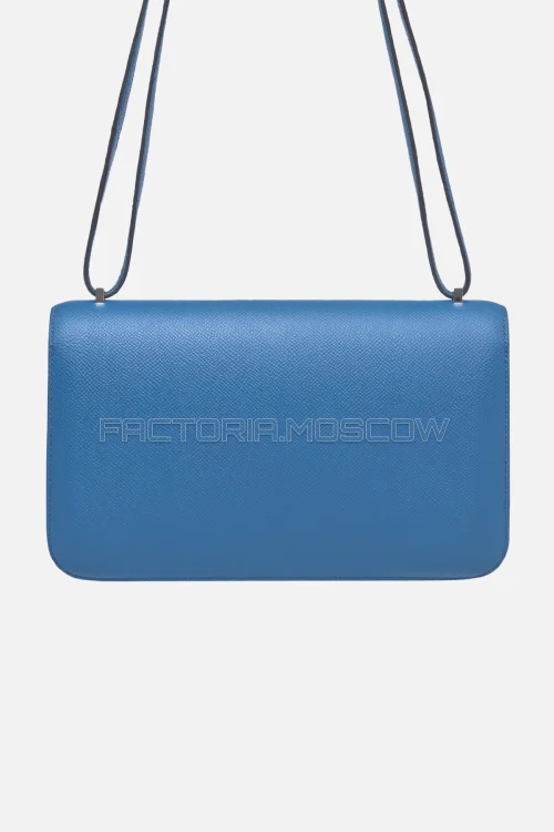 Hermes Constance Elan Epsom Bleu Izmir PHW