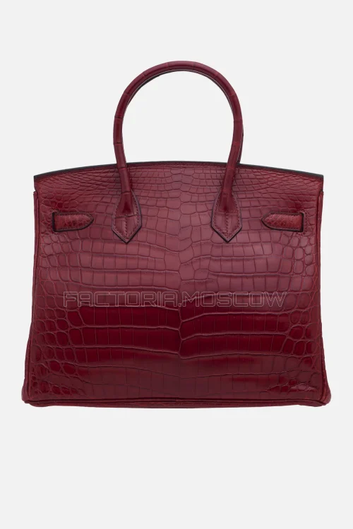 Hermes Birkin 30 Matte Rouge H Niloticus Crocodile PHW