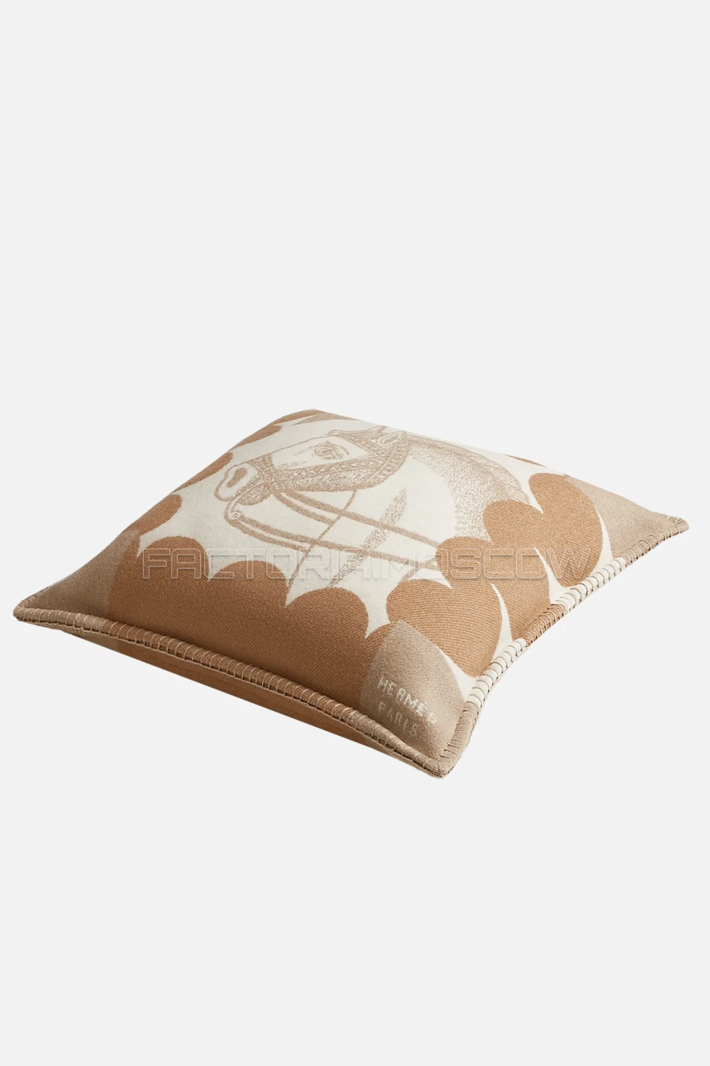 Hermes Cheval Joker pillow Colour Noisette