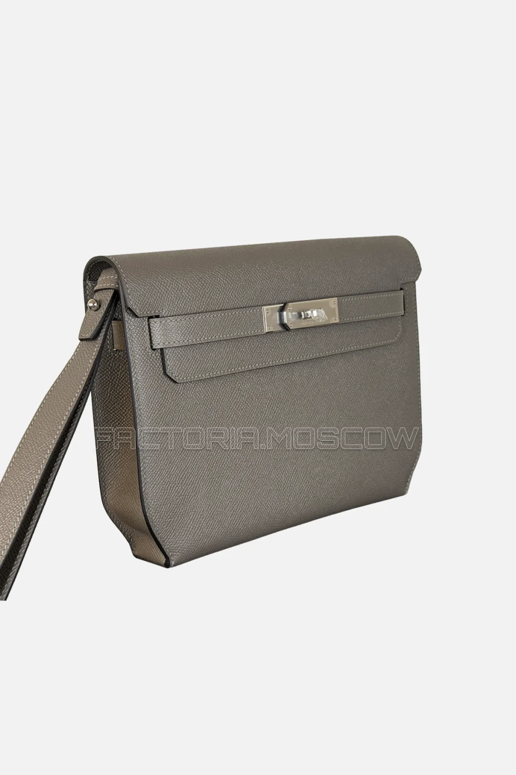 Hermes Kelly Depeches 25 Epsom Colour Gris Etain PHW