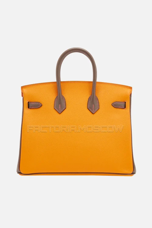 Hermès HSS Birkin 25 Bi-Color Jaune D'Or And Etain Epsom GHW