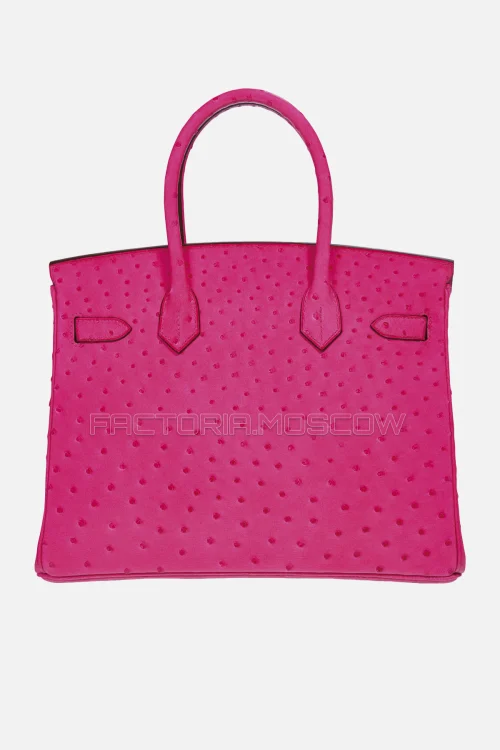 Hermes Birkin 30 Rose Tyrien Ostrich PHW