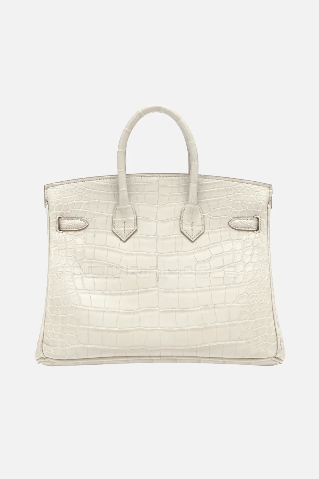 Hermes Birkin 25 Matte Beton Alligator PHW