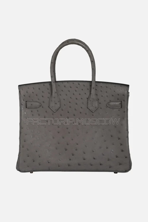 Hermes Birkin 30 Graphite Ostrich RGHW