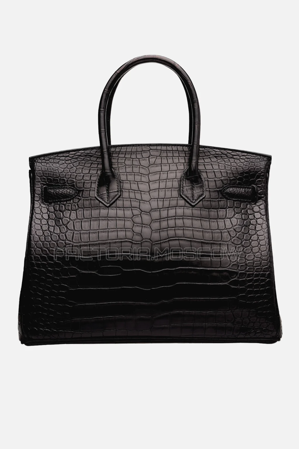 Hermes Birkin 30 Matte Black Porosus Crocodile GHW