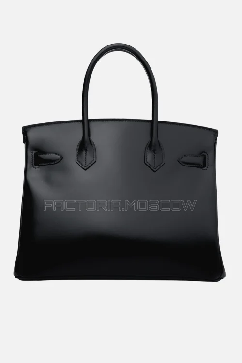 Hermes Birkin 30 Black Calf Box PHW