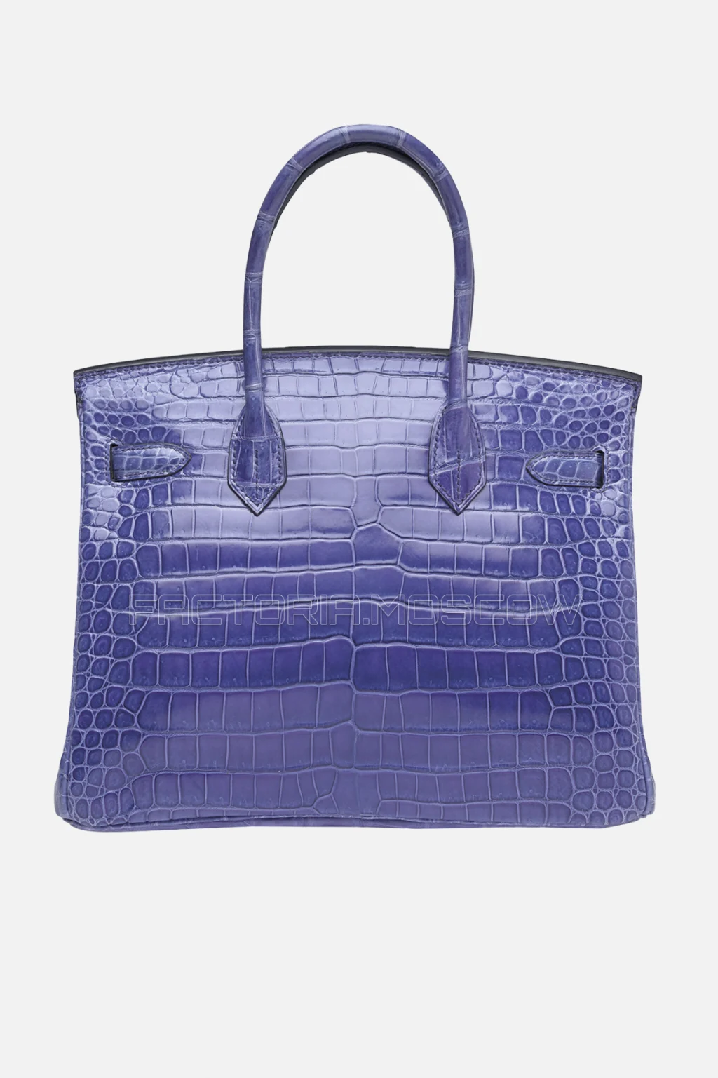 Hermes Birkin 30 Shiny Bleu Brighton Porosus Crocodile PHW