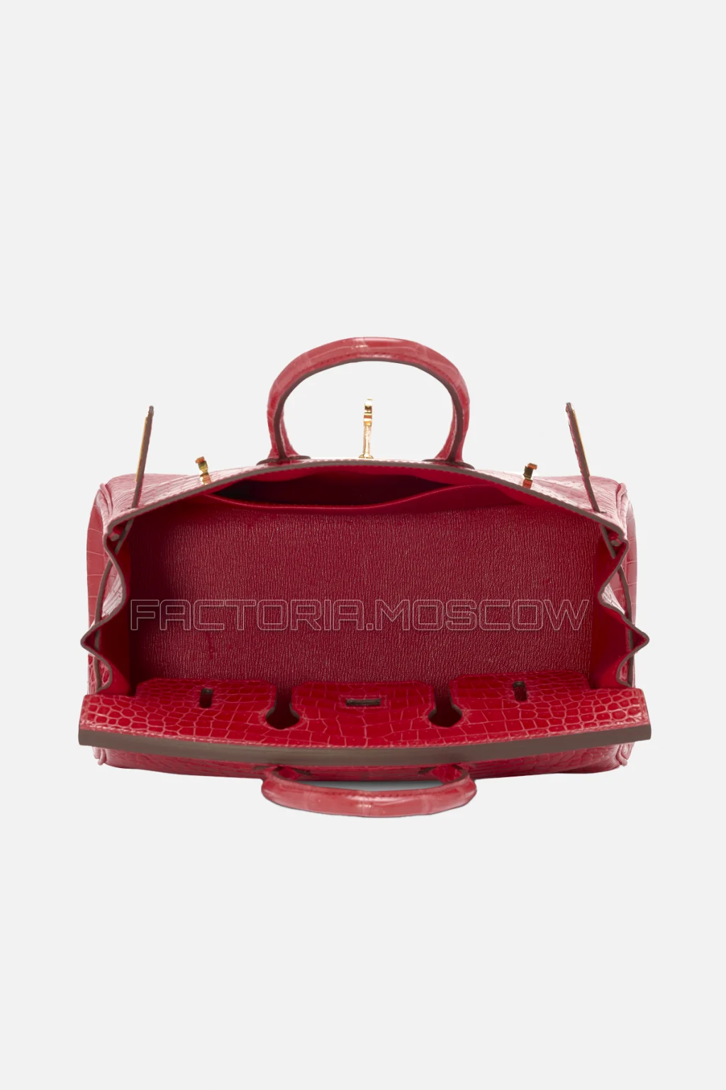 Hermes Birkin 25 Shiny Bougainvillier Porosus Crocodile GHW