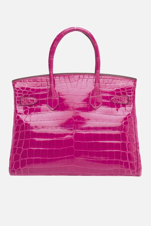 Hermes Birkin 30 Shiny Rose Tyrien Niloticus Crocodile PHW