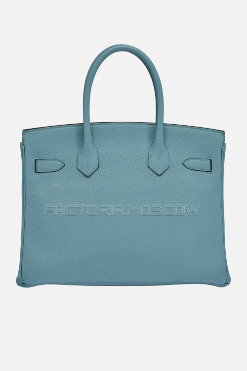 Hermes Birkin 30 Bleu Saint Cyr Togo GHW