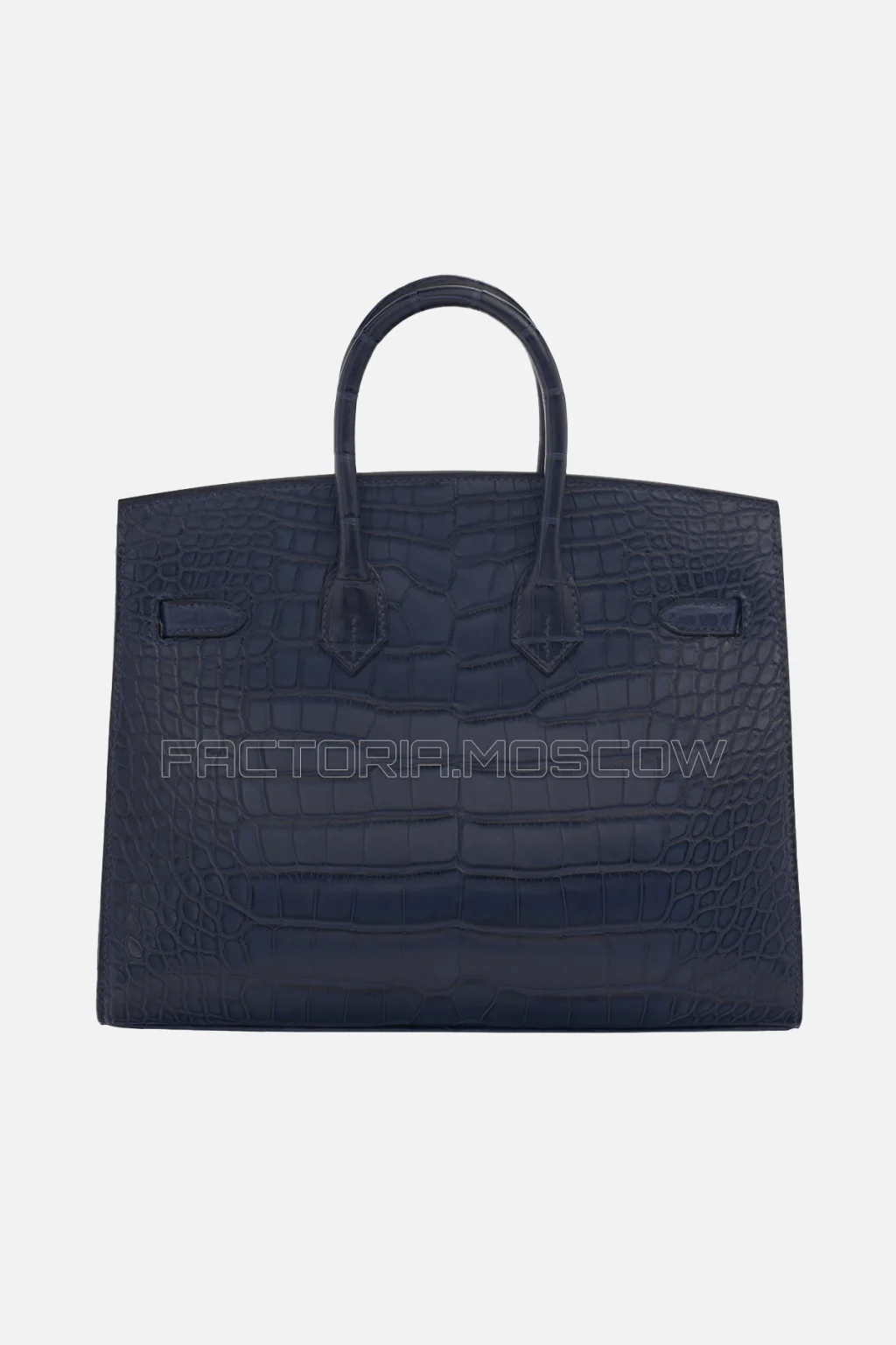 Hermes Birkin Sellier 25 Matte Bleu Indigo Alligator PHW