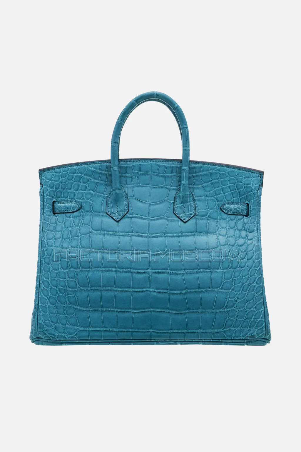 Hermes Birkin 25 Matte Bleu Paon Alligator GHW