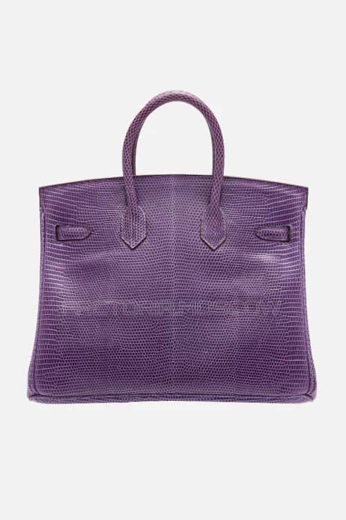 Hermes Birkin 25 Shiny Violet Niloticus Lizard PHW