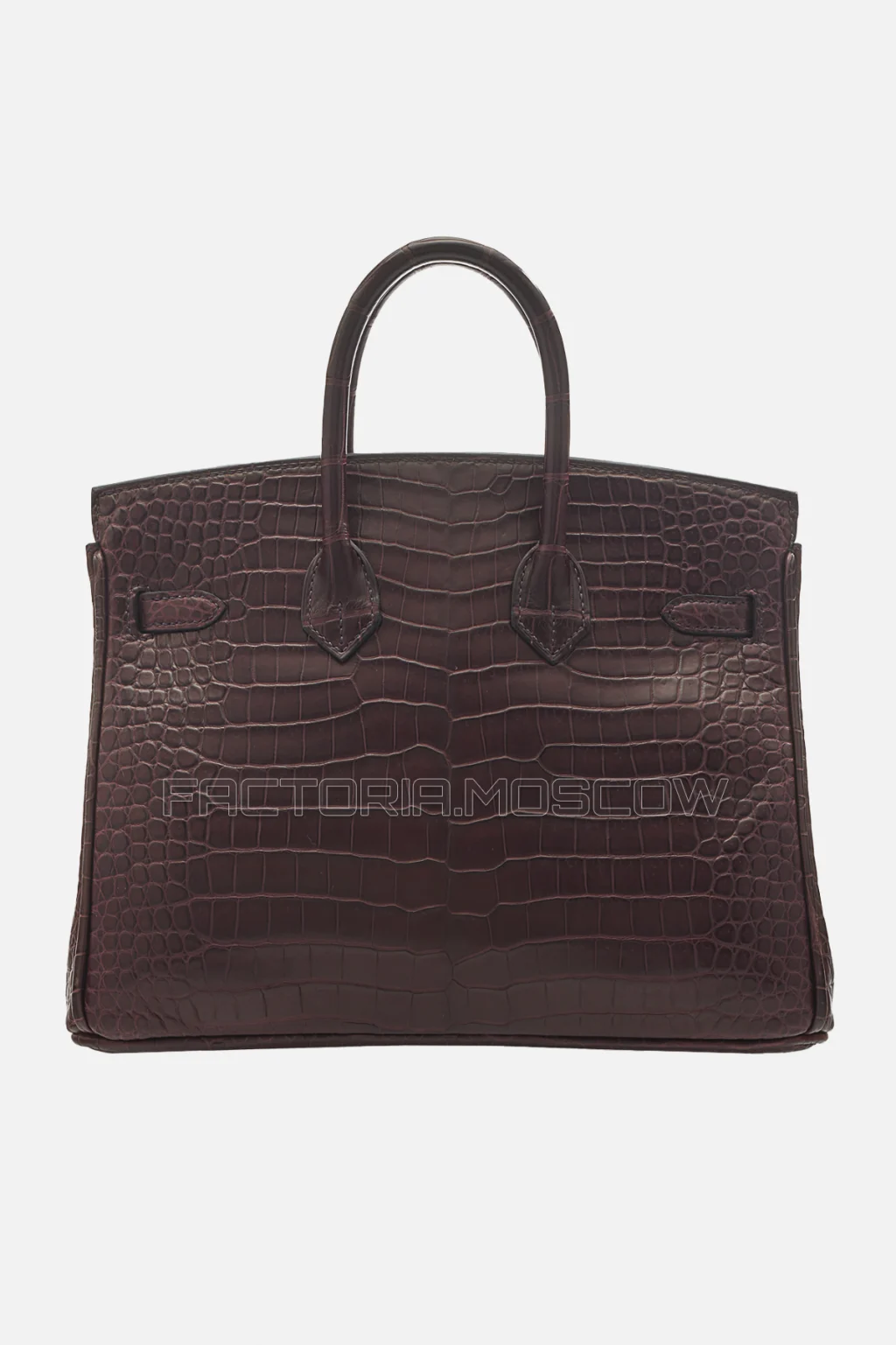 Hermes Birkin 25 Matte Rouge Sellier Porosus Crocodile GHW
