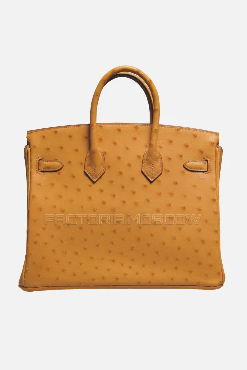 Hermes Birkin 25 Saffron Ostrich GHW