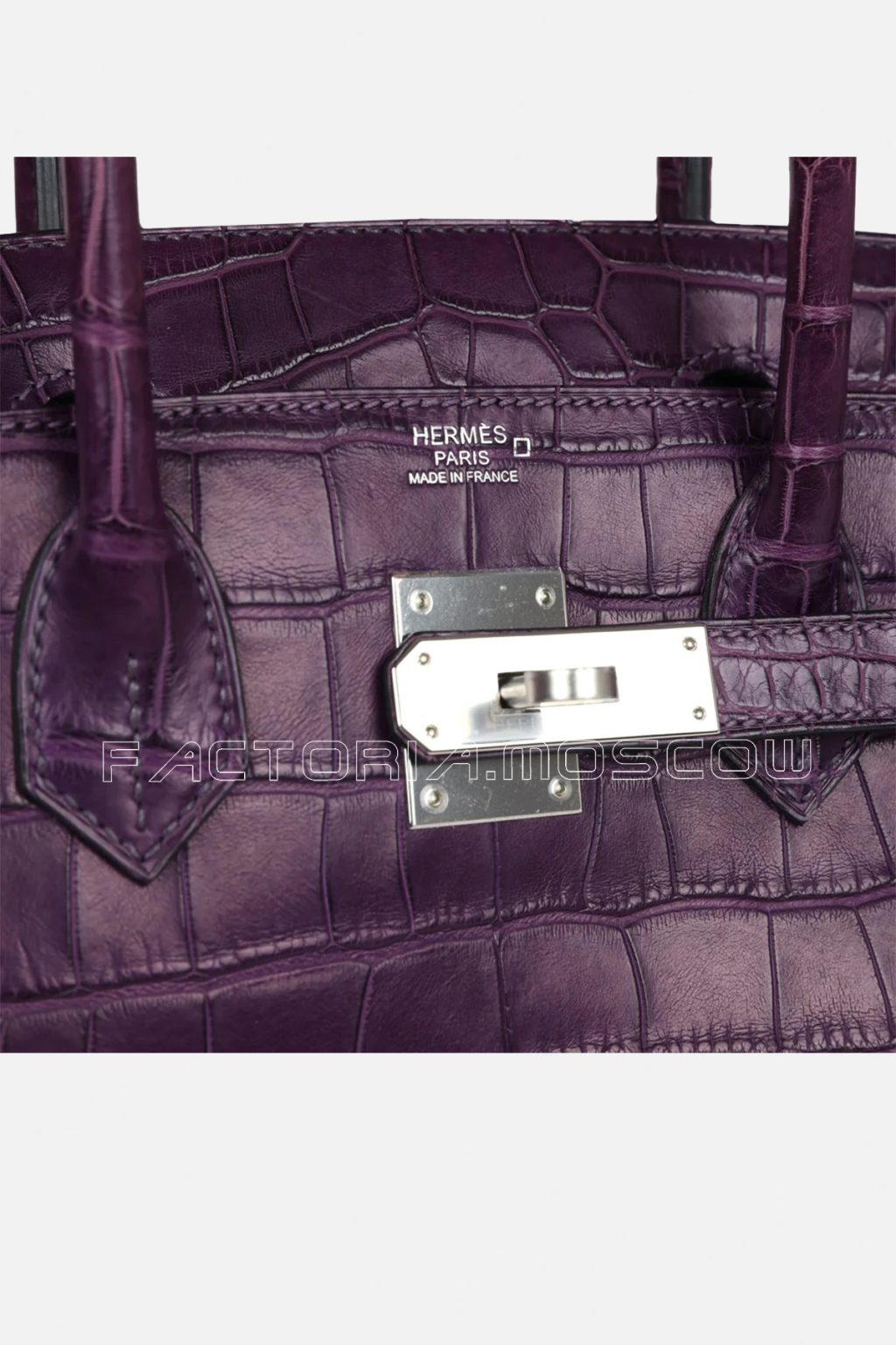 Hermes Birkin 30 Matte Amethyste Alligator PHW