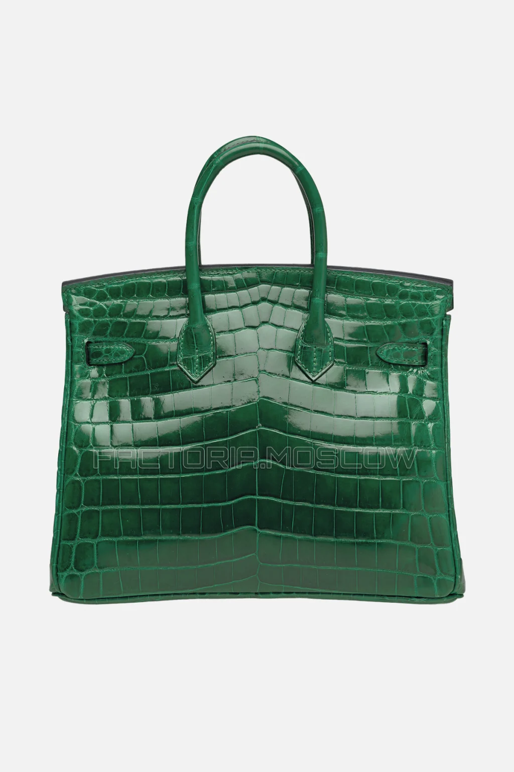 Hermes Birkin 25 Shiny Vert Emeraude Niloticus Crocodile GHW