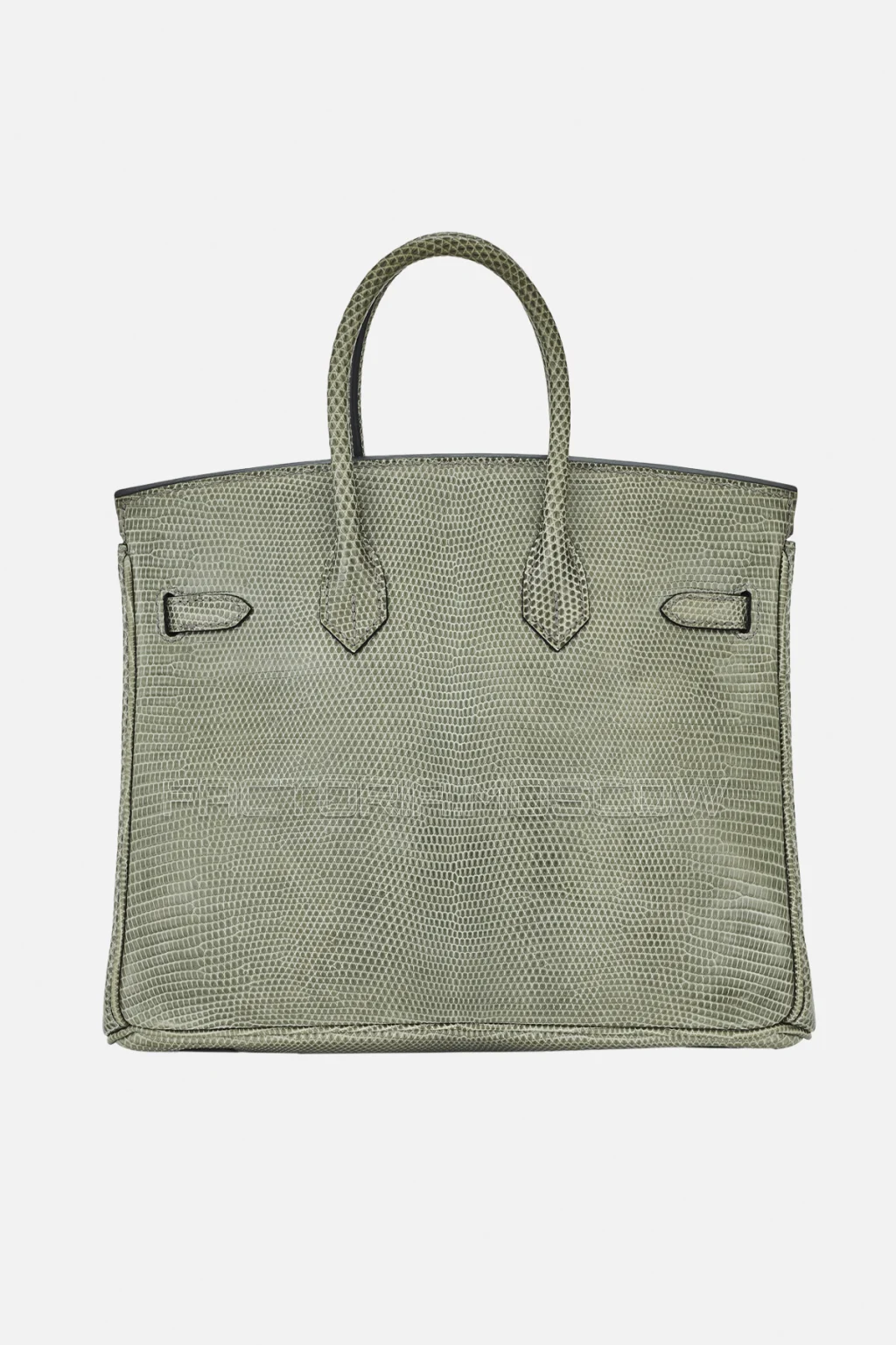 Hermes Birkin 25 Shiny Gris Fonce Niloticus Lizard PHW