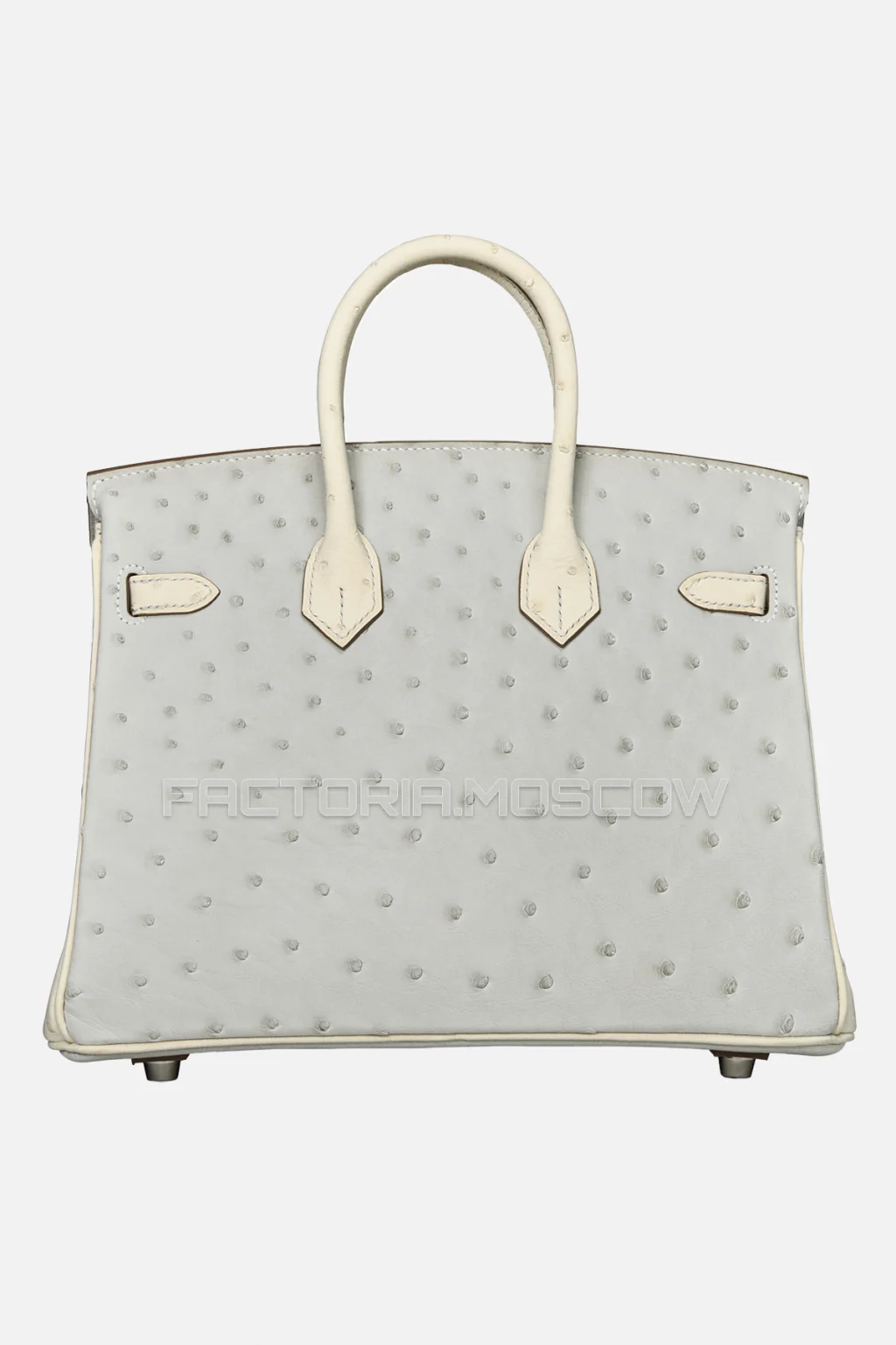 Hermes Birkin 25 Gris Perle/Beton Ostrich PHW