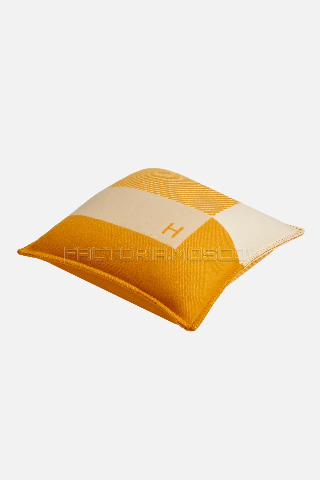 Hermes H Riviera pillow colour Soleil