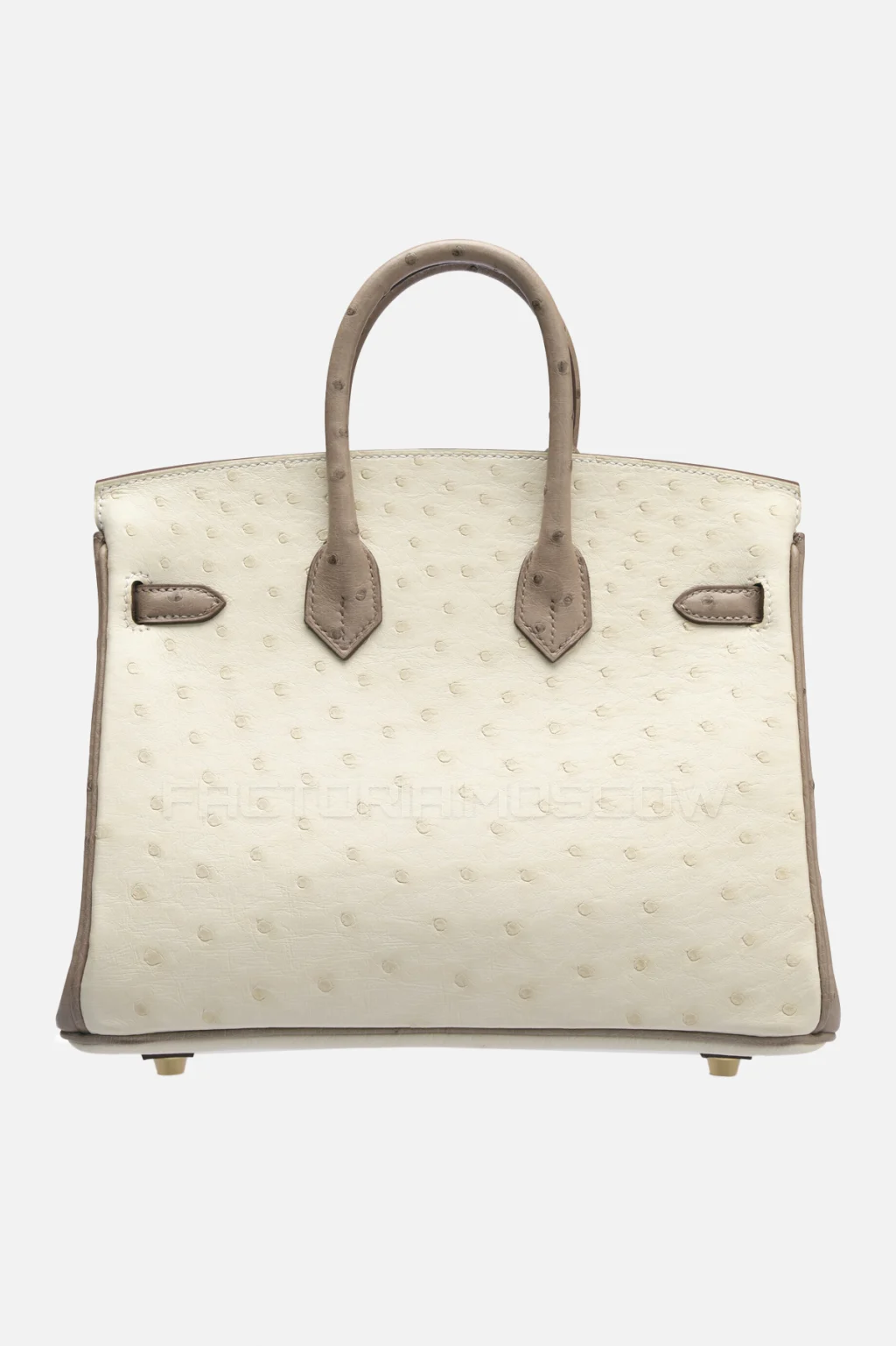 Hermes Birkin 25 Beton/Gris Asphalte Ostrich GHW