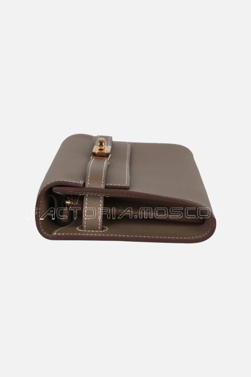 Hermès Kelly Wallet To Go Etoupe Evercolor GHW