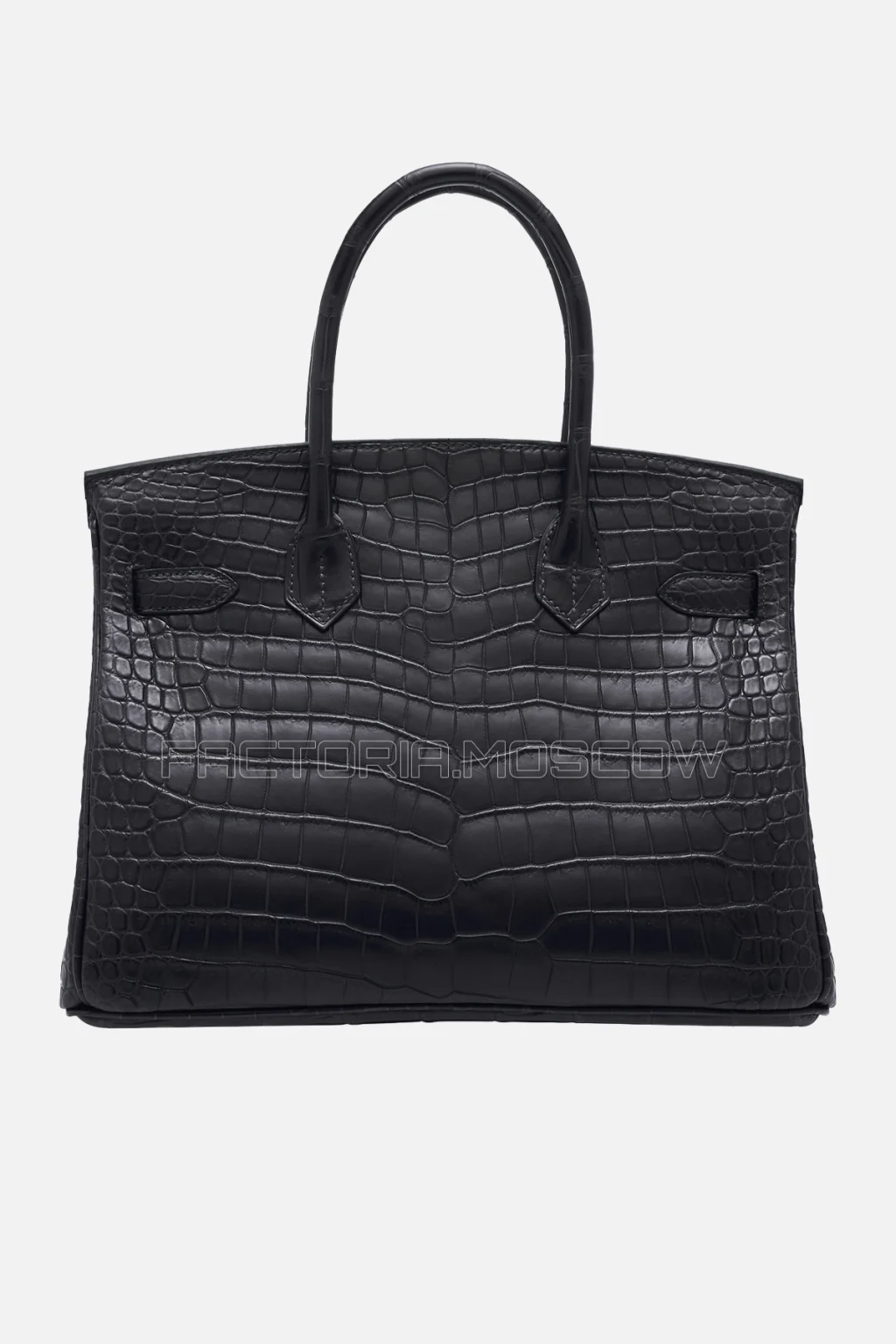 Hermes Birkin 30 Matte Bleu Marine Porosus Crocodile GHW