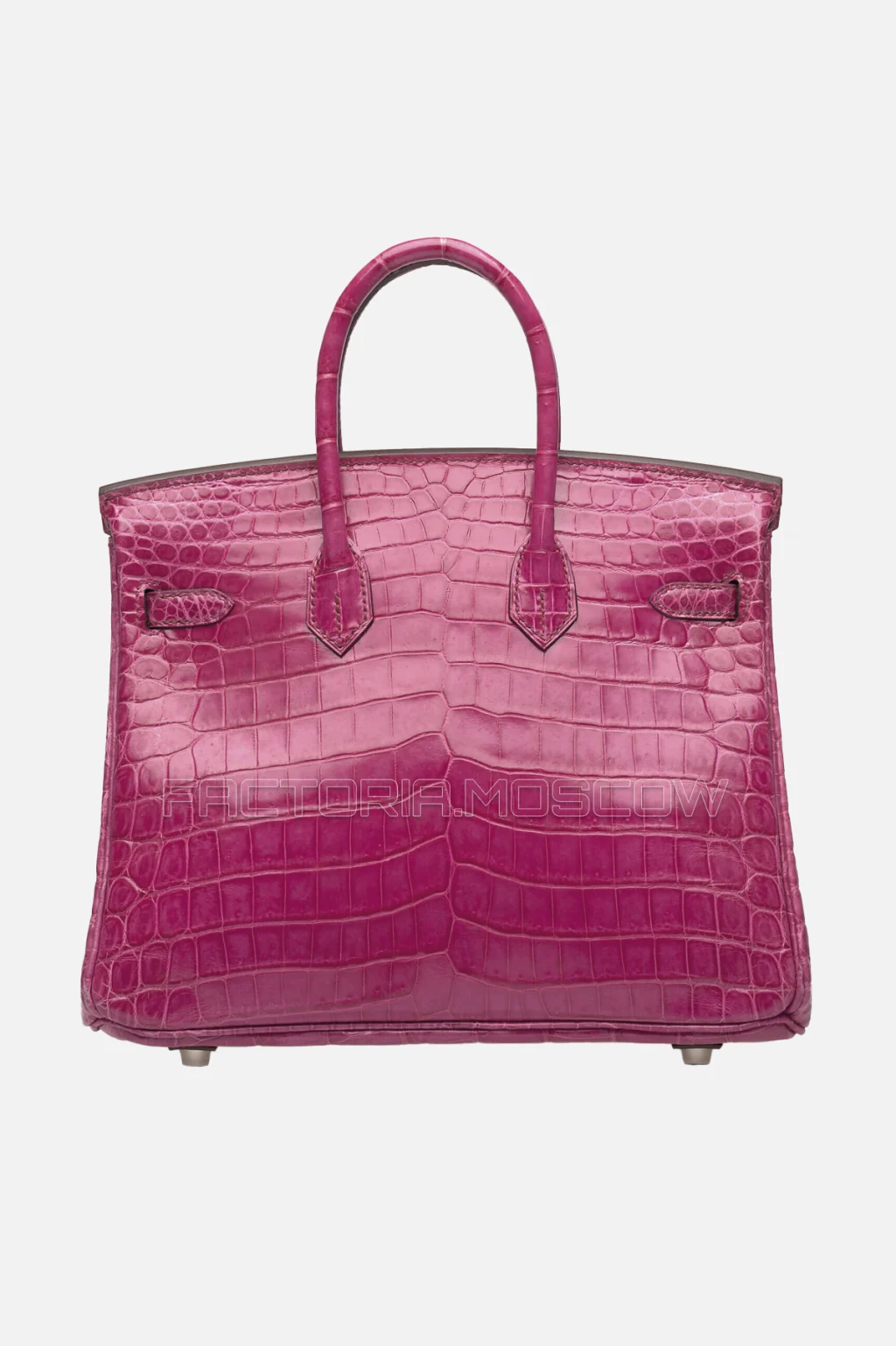 Hermes Birkin 25 Shiny Fuchsia Niloticus Crocodile PHW