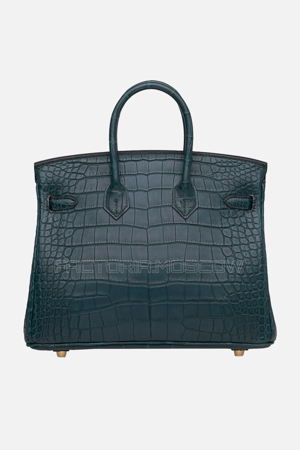Hermes Birkin 25 Matte Vert Rousseau Alligator GHW