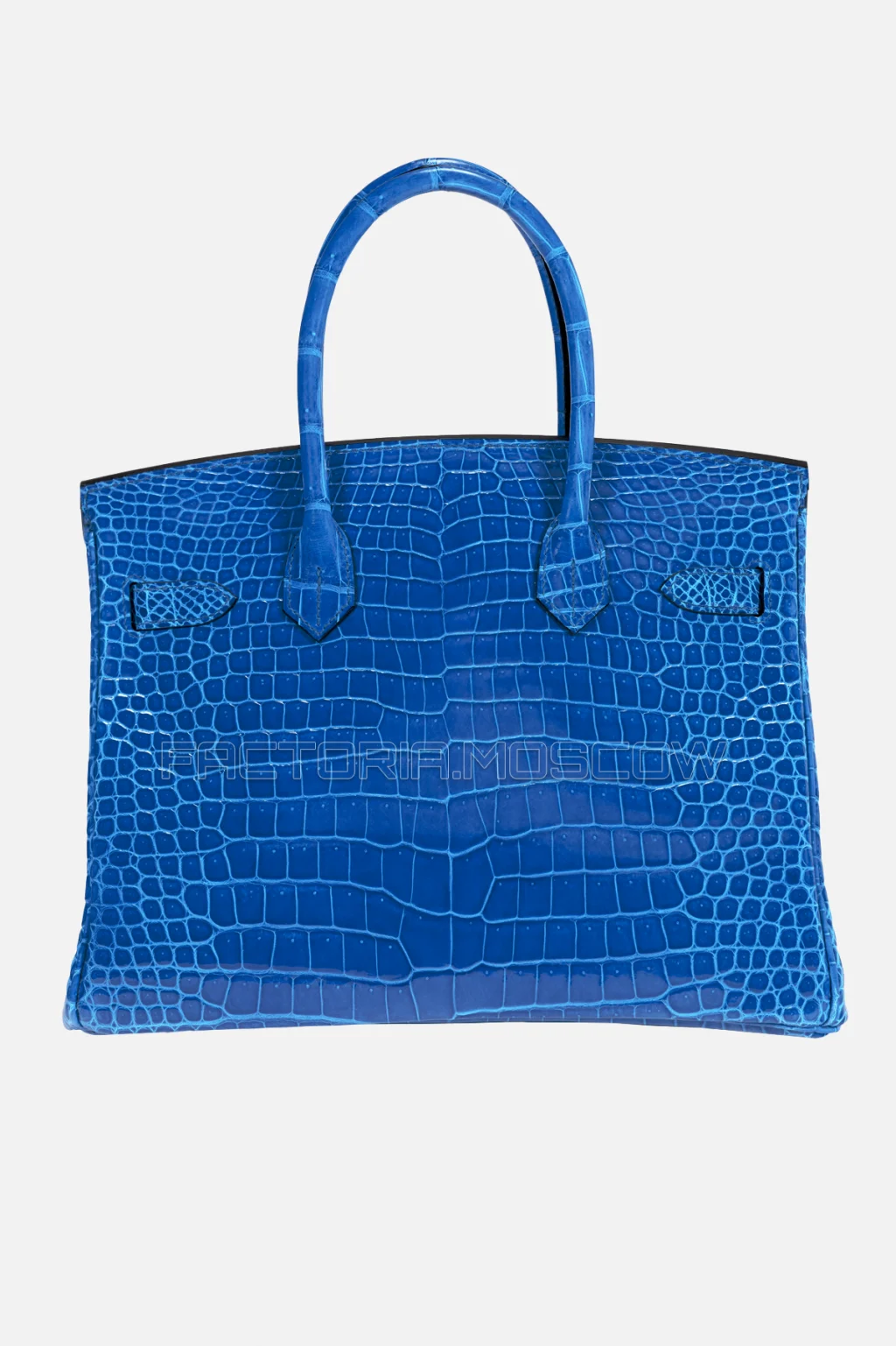 Hermes Birkin 30 Shiny Porosus Crocodile Bleu Izmir GHW