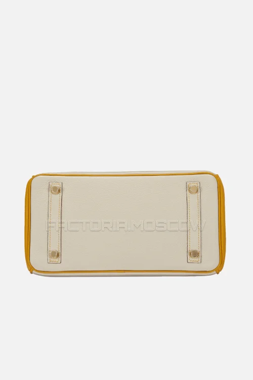 Hermes Birkin 25 Togo Beton/Jaune Ambre GHW