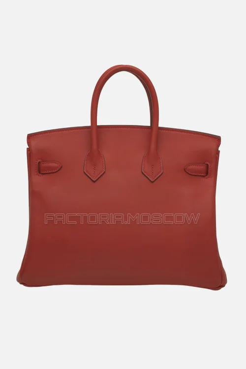 Hermes Birkin 25 Vermillion Swift PHW