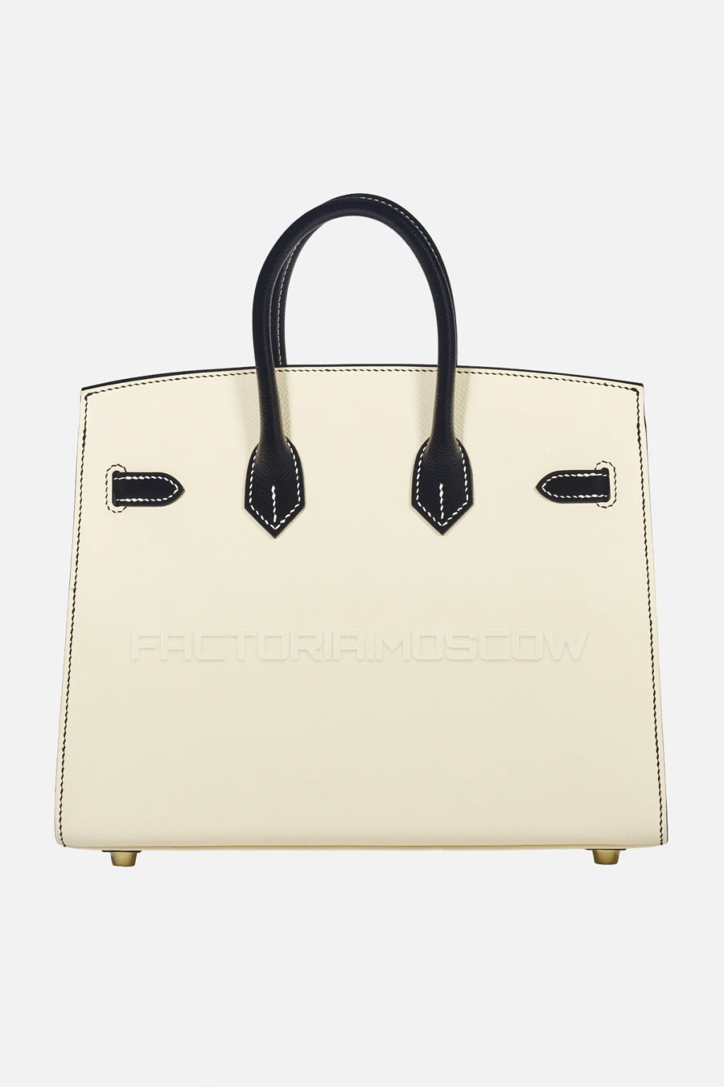 Hermes Birkin Sellier 25 Epsom Nata/Black GHW