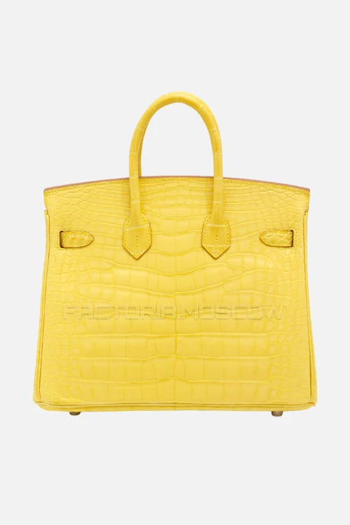 Hermes Birkin 25 Matte Mimosa Alligator PHW
