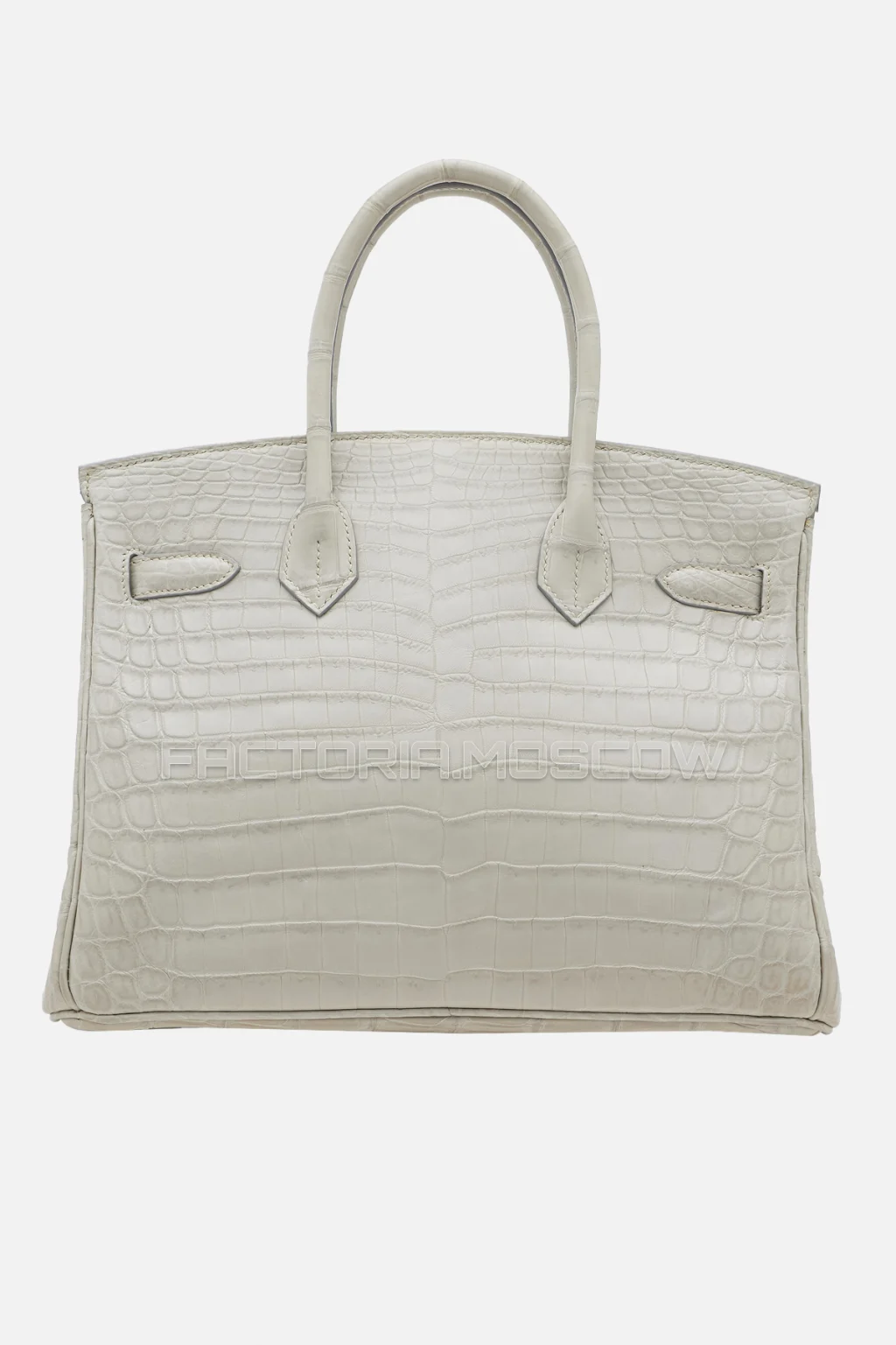 Hermes Birkin 30 Beton Niloticus Crocodile PHW
