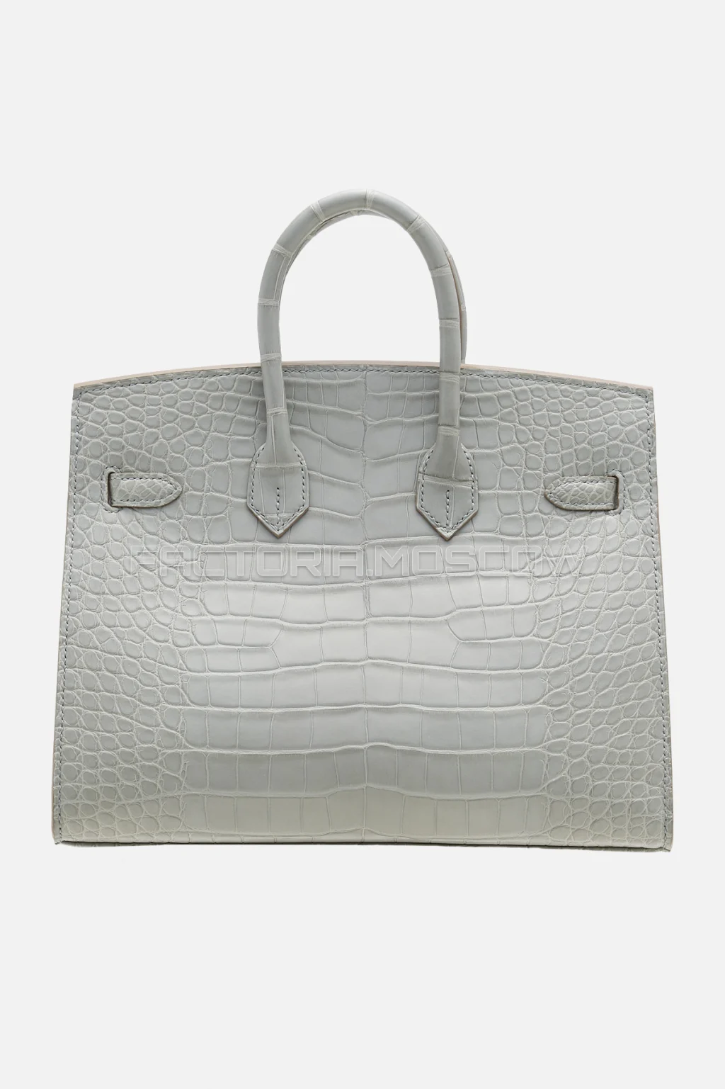 Hermes Birkin Sellier 25 Matte Gris Perle Alligator GHW