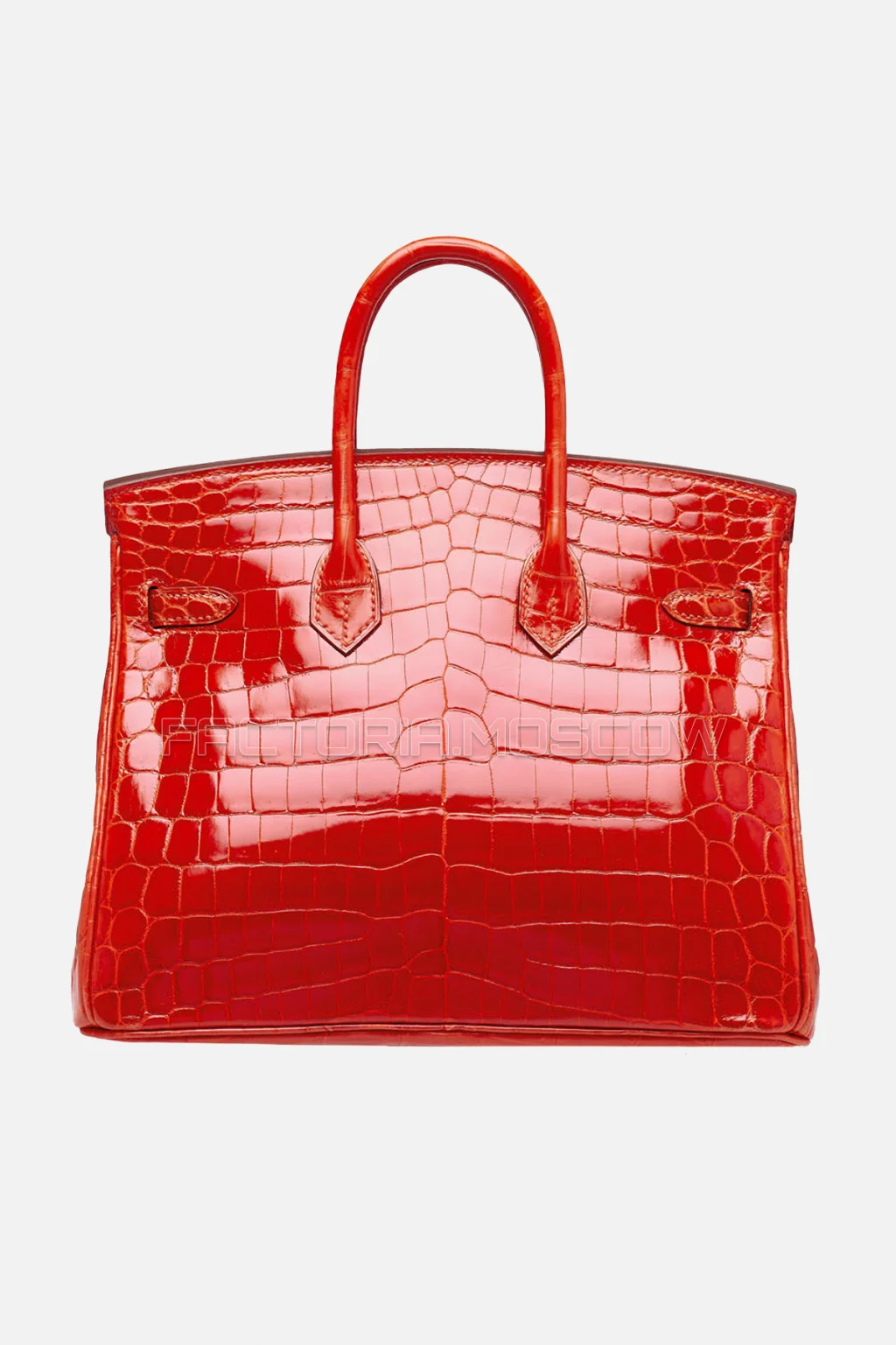 Hermes Birkin 25 Shiny Orange Poppy Niloticus Crocodile GHW