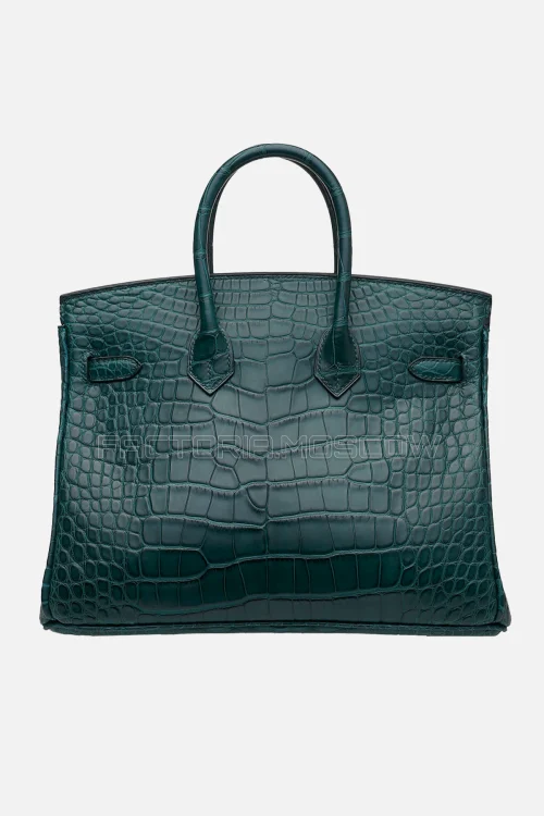 Hermes HSS Birkin 25 Matte Alligator Vert Cypress/Bleu Saint Cyr PHW
