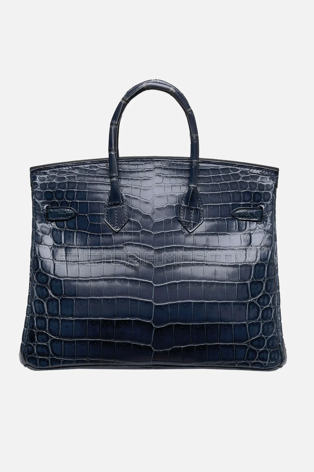 Hermes Birkin 25 Shiny Bleu Abysse Niloticus Crocodile PHW
