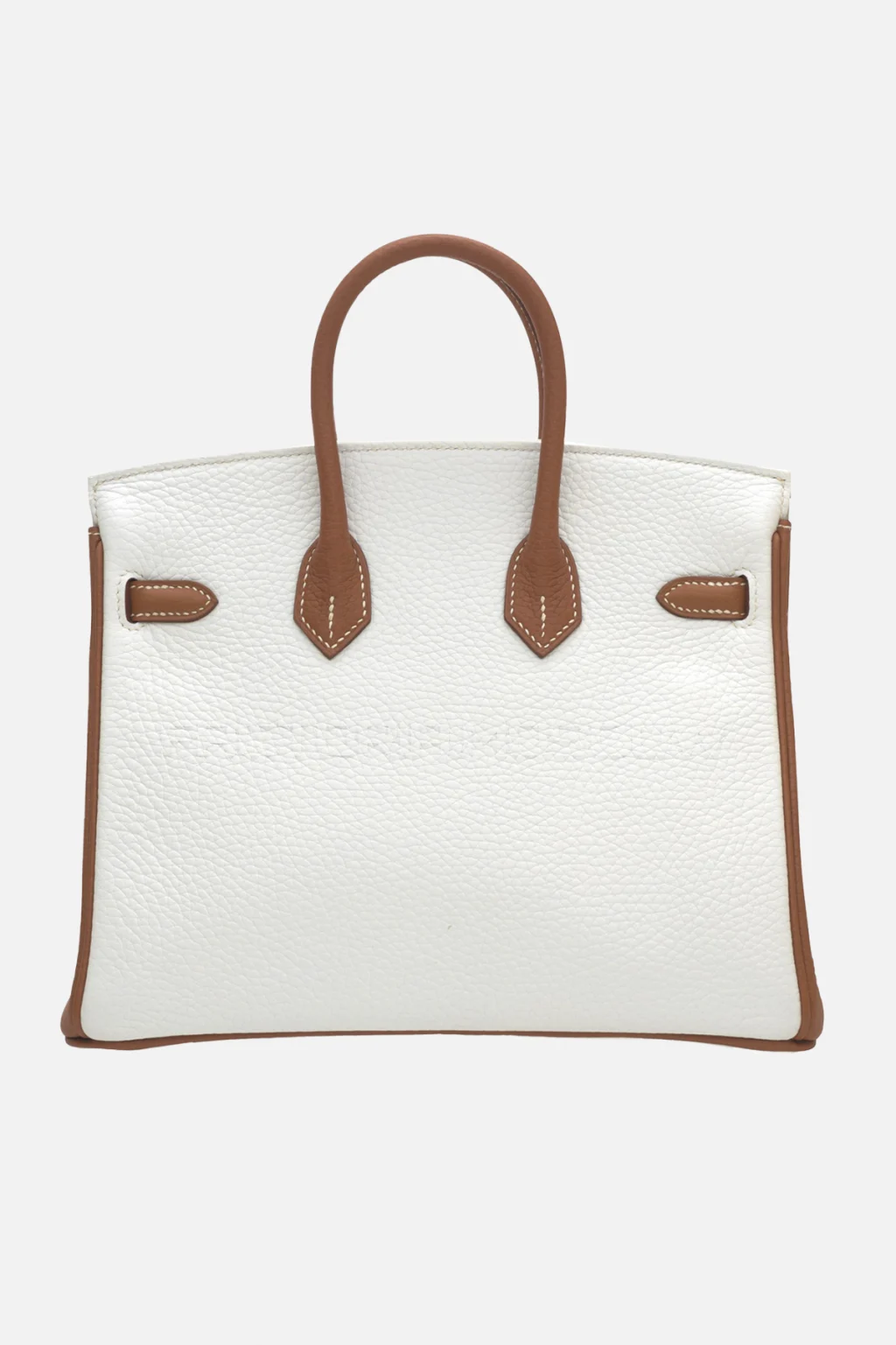 Hermes HSS Birkin 25 Clemence White/Gold GHW