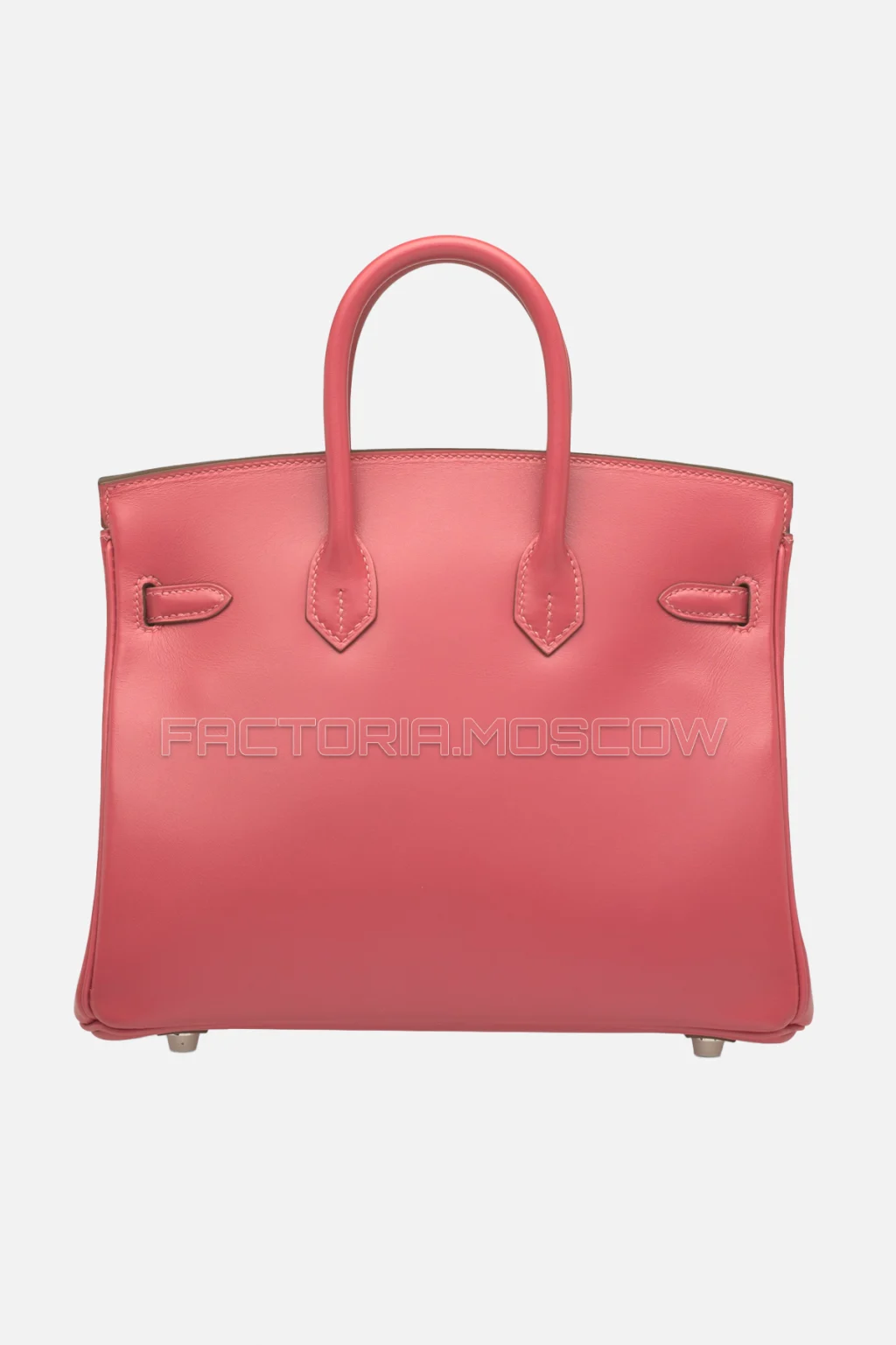Hermes Birkin Sellier 25 Tadelakt Rose Lipstick PHW