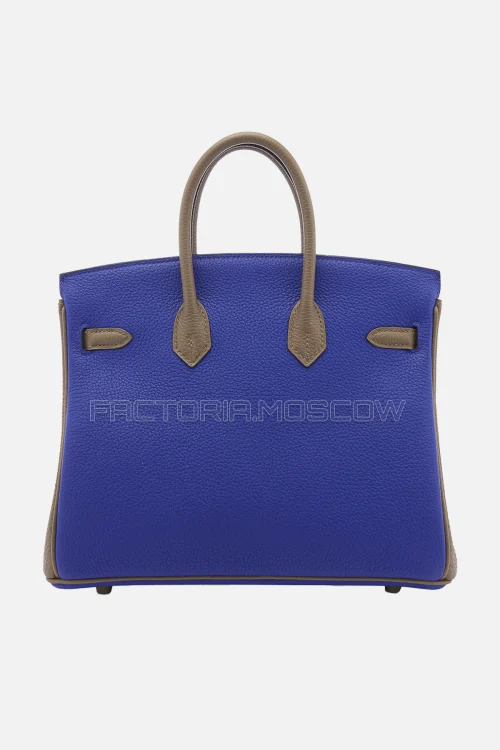 Hermes HSS Birkin 25 Togo Bleu Electrique/Etoupe GHW