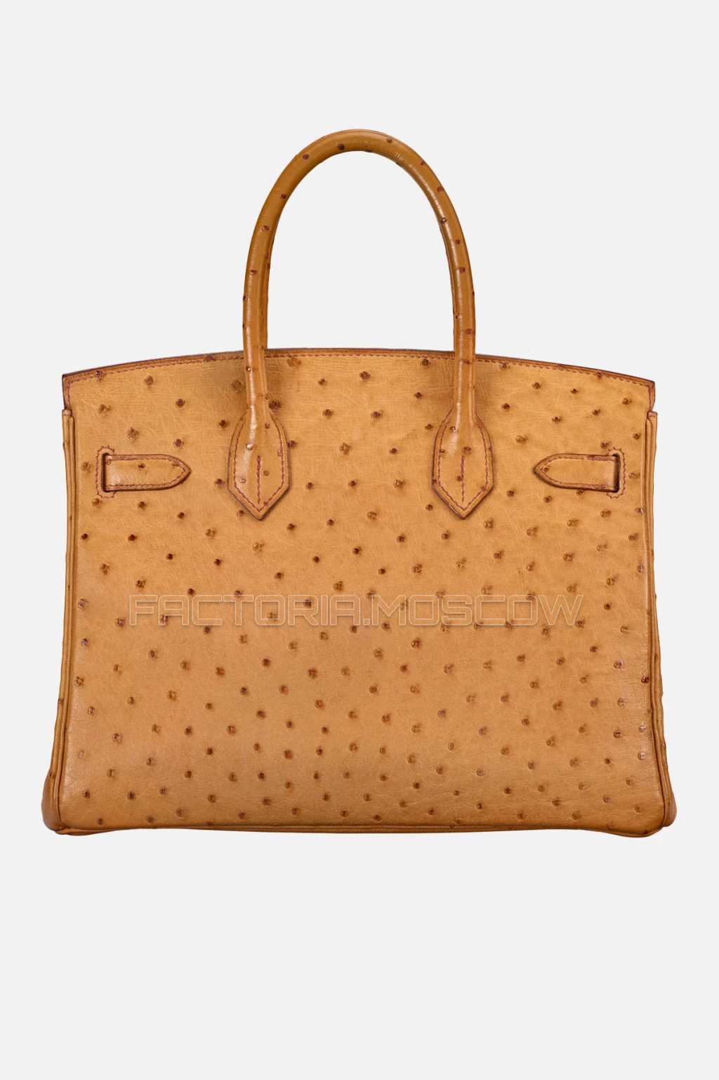 Hermes Birkin 30 Cognac Ostrich PHW