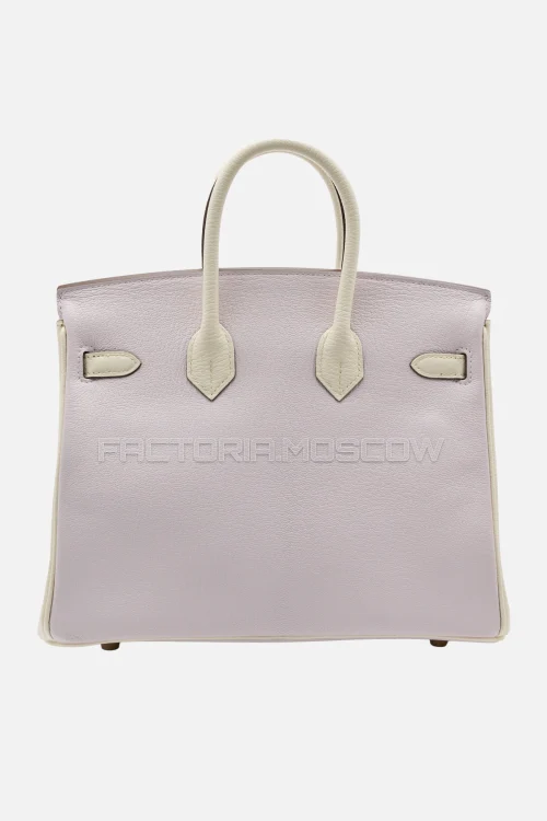 Hermes HSS Birkin 25 Chevre Mauve Pale/Nata GHW