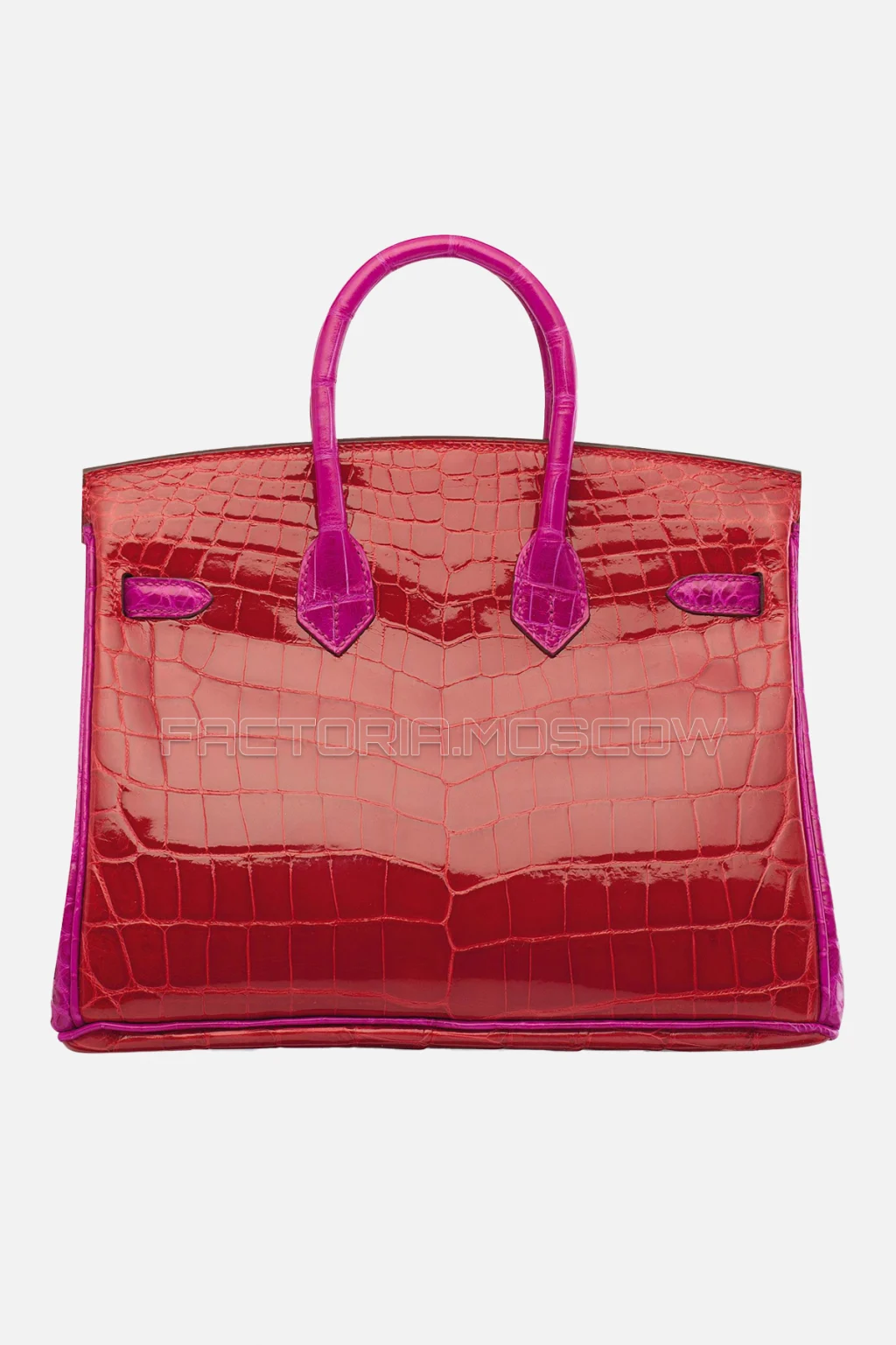 Hermes HSS Birkin 25 Shiny Braise/Rose Sheherazade Niloticus Crocodile GHW