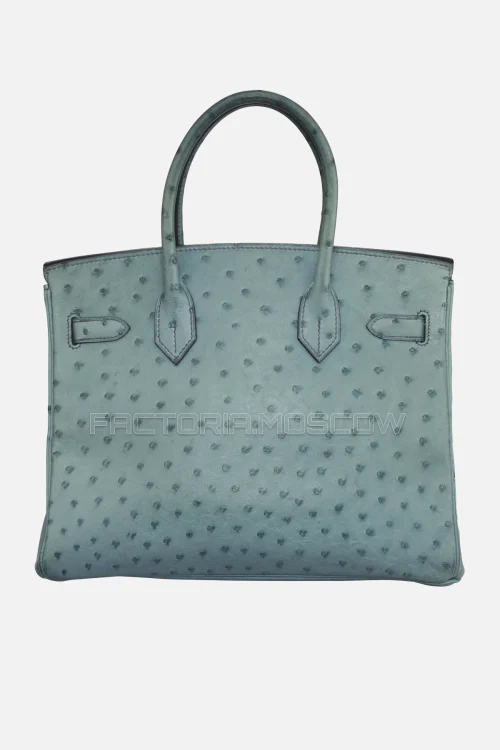 Hermes Birkin 30 Bleu Jeans Ostrich PHW