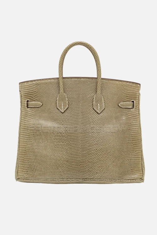Hermes Birkin 25 Shiny Ficelle Niloticus Lizard PHW
